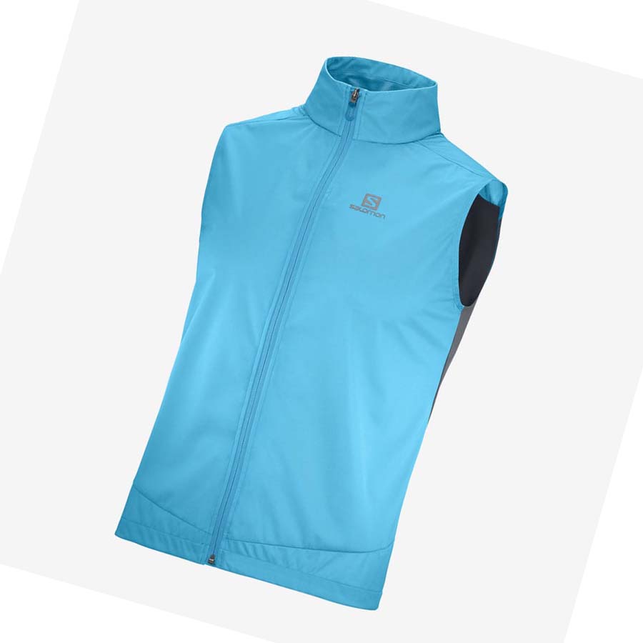 Chaquetas Salomon BONATTI AERO HYBRID Hombre Azules | MX 3291DFM